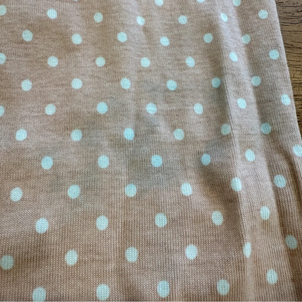 Mini Boden Pajama Set Girls 13Y Pink White Polkadot Cotton